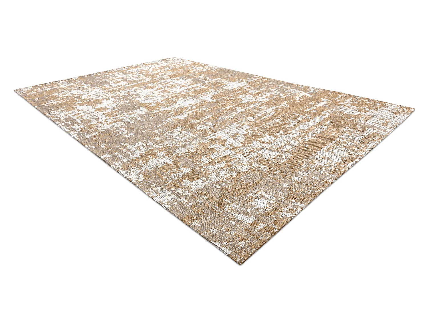 Tapis CASA ECO SIZAL BOHO  vintage 2809 crème / jaune, tapis en coton 114x170 cm