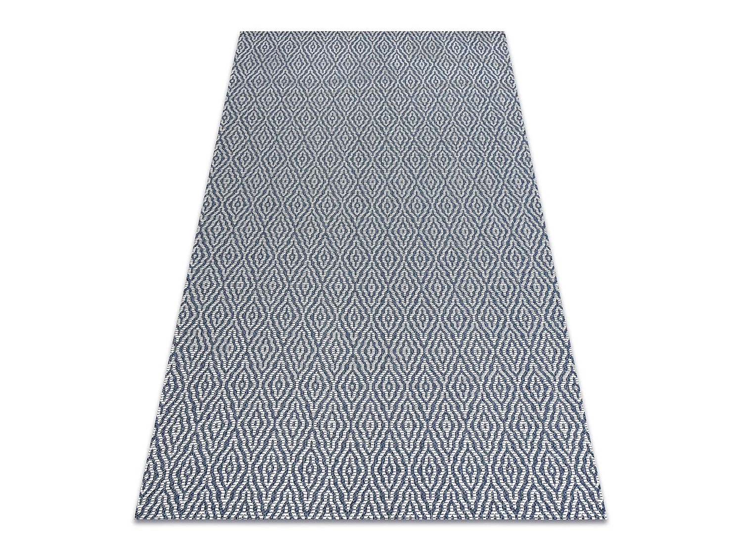 Tapis CASA ECO SIZAL BOHO  Diamants 22084 bleu foncé / crème, tapis  114x170 cm