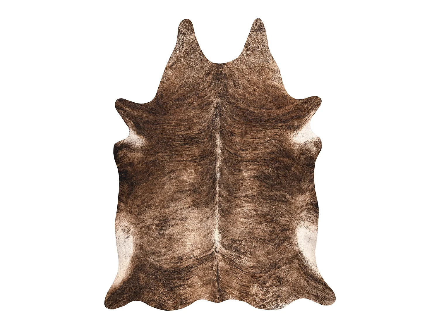 Tapis Imitation Peau de vache, Vache G5068-1, Peau Marron 155x195 cm