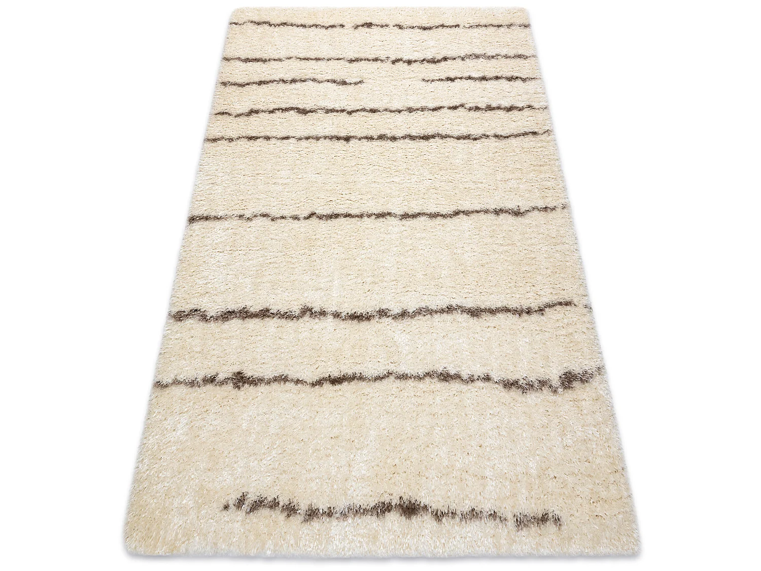 Tapijt FLUFFY 2371 shaggy riemen room / beige 160x220 cm