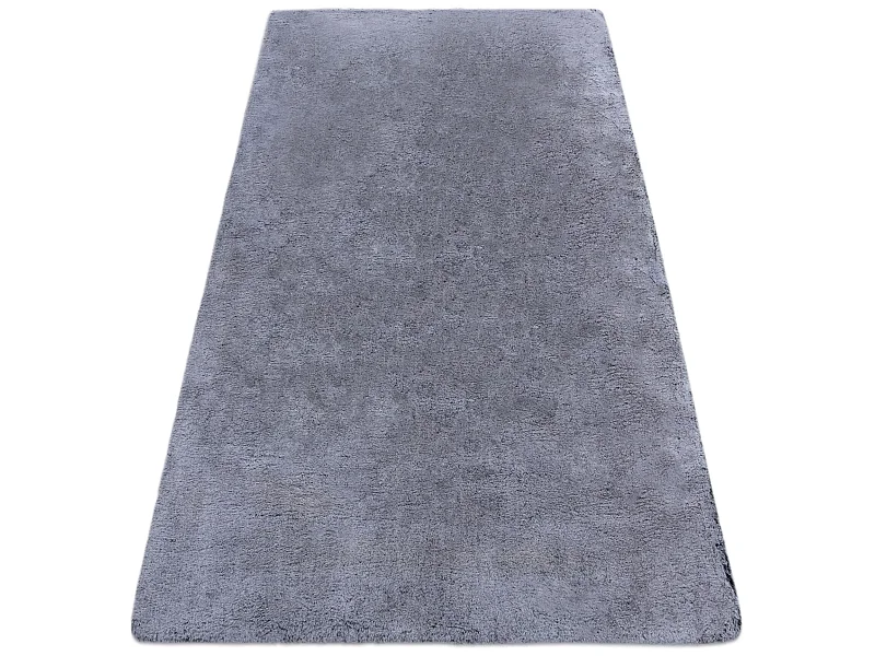 Tapijt LAPIN Shaggy zwart / ivoor, anti slip , Wasbaar , 120x160 cm