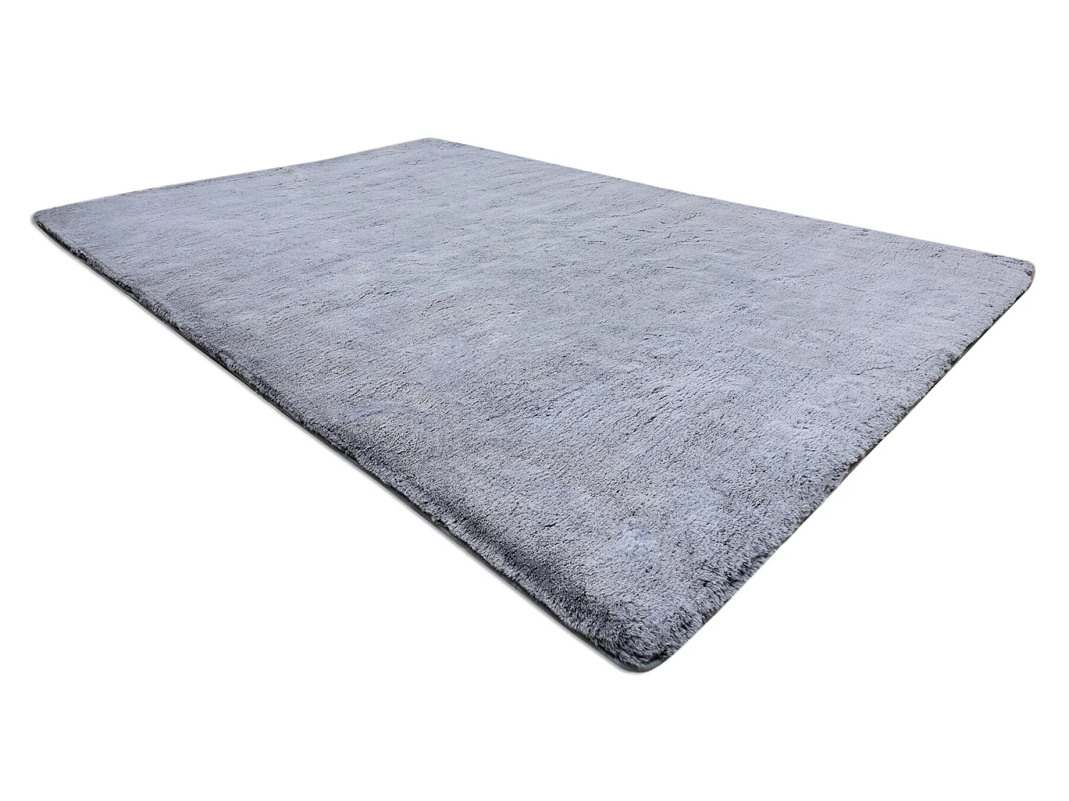 Tapijt LAPIN Shaggy zwart / ivoor, anti slip , Wasbaar , 120x160 cm