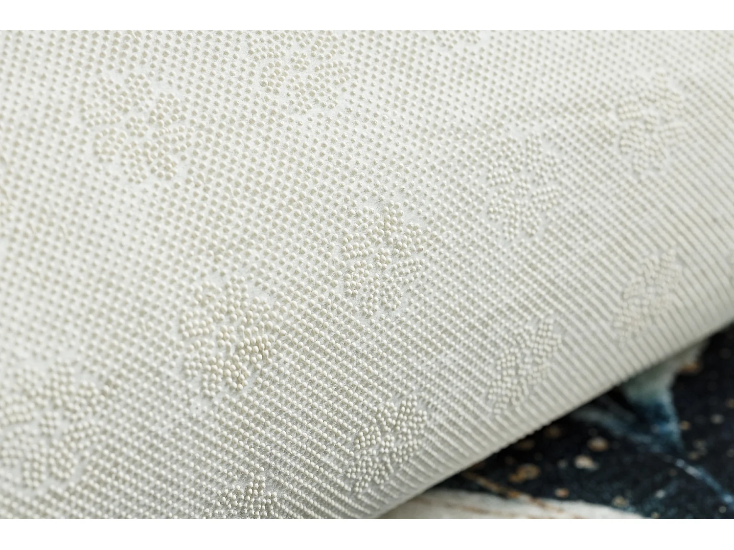 Tapis lavable ANDRE 1336 Feuilles antidérapant - noir / turquoise 160x220 cm