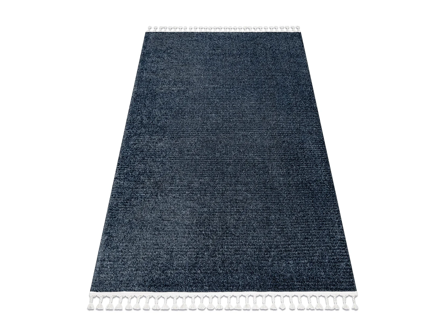 Tapis SEVILLA PC00B rayures bleu Franges berbère marocain shaggy 240x330 cm