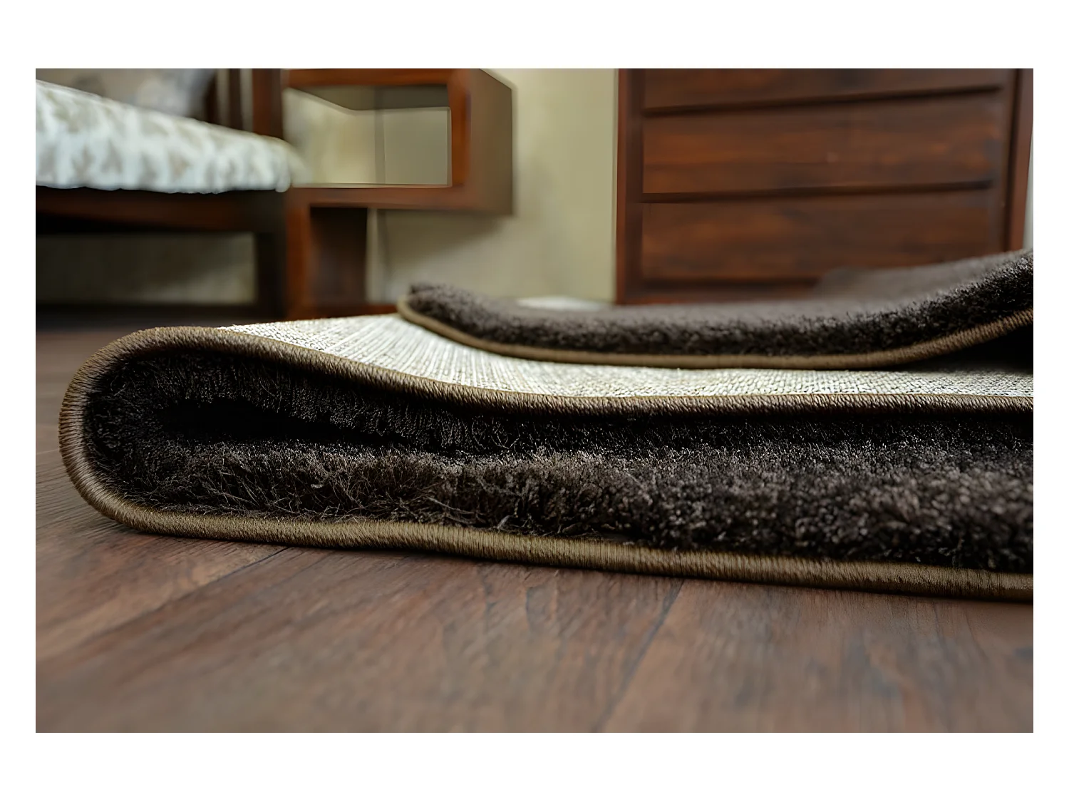 Tappeto SHAGGY MICRO marrone 180x270 cm