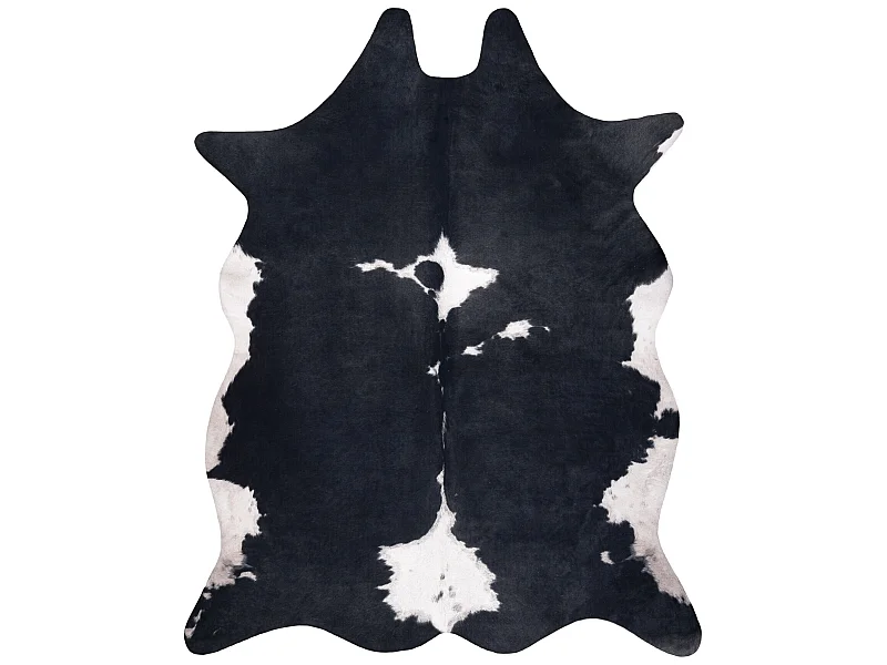 Tappeto Imitazione pelle di bovino, Mucca G5070-3 pelle nera bianca 155x195 cm