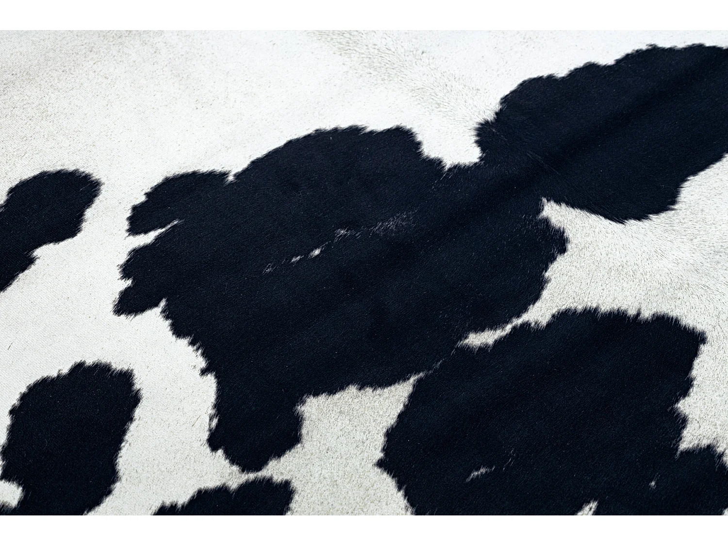 Tapis Imitation Peau de vache, Vache G5069-1, cuir noir blanc 100x150 cm