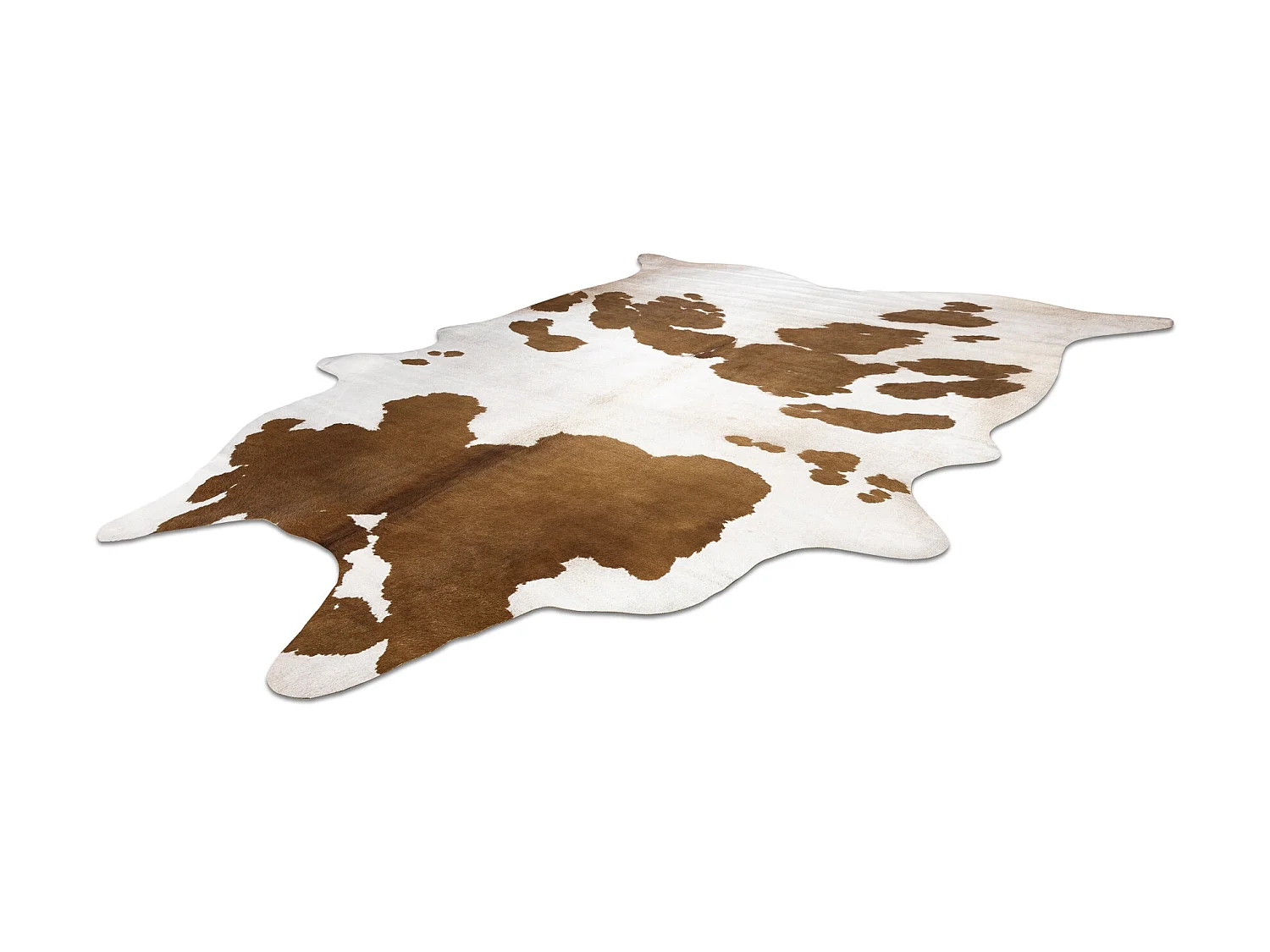 Tapis Imitation Peau de vache, Vache G5069-2, cuir marron 100x150 cm