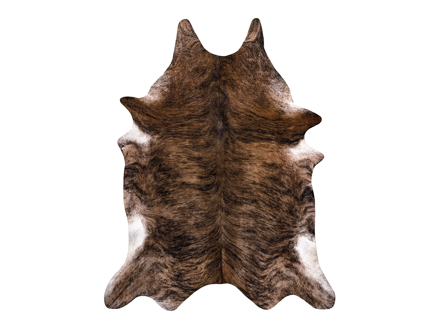 Tapis Imitation Peau de vache, Vache G5072-1, Peau Marron 180x220 cm