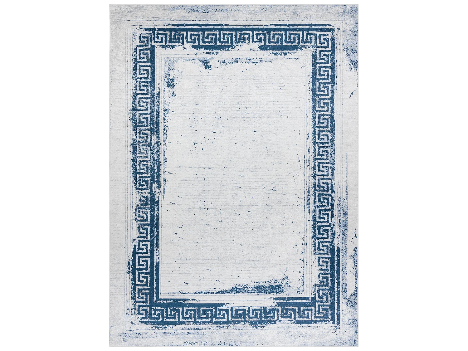 Dywan do prania ANDRE 1213 Grecki vintage, antypoślizgowy - biały /  160x220 cm