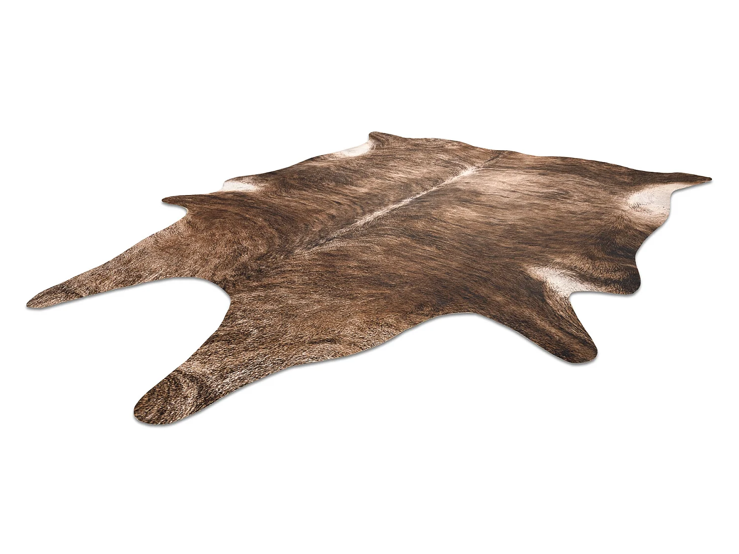 Tapijt Kunstleer Imitatie rundleer , G5068-1Bruine leer  180x220 cm