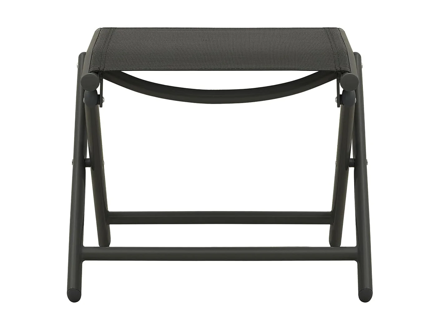 Salon de jardin 3 pcs Textilène et aluminium Noir