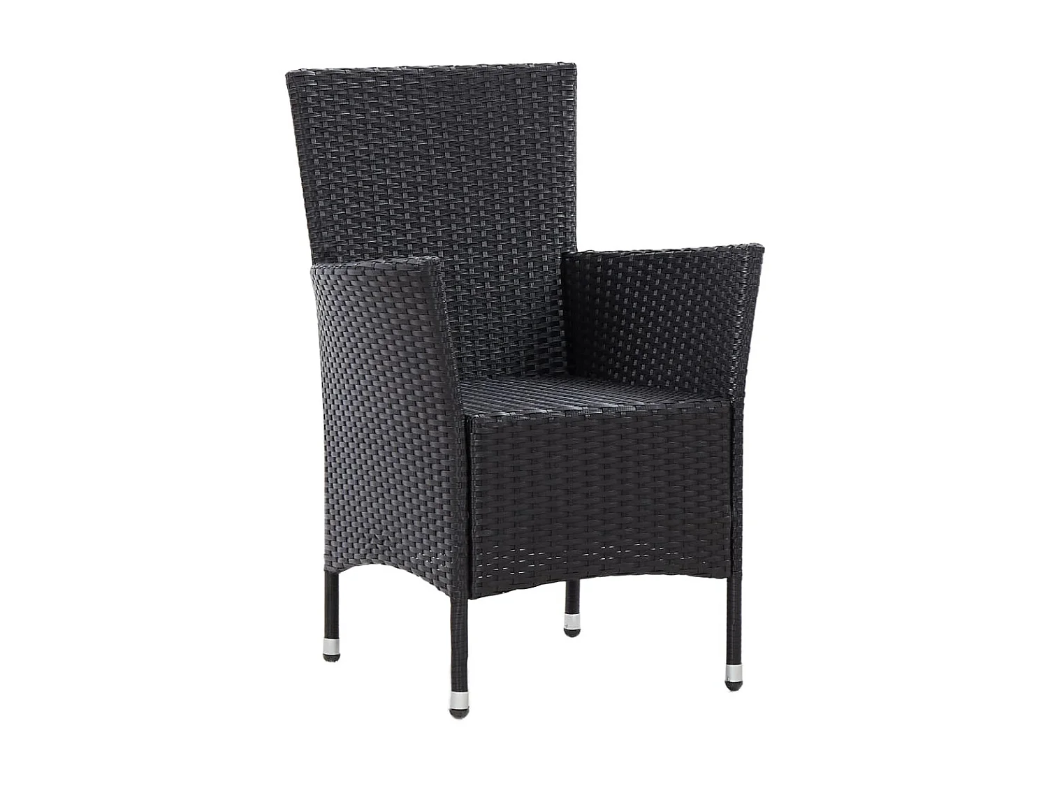 Mobilier à dîner de jardin 5pcs et coussins Résine tressée Noir 3