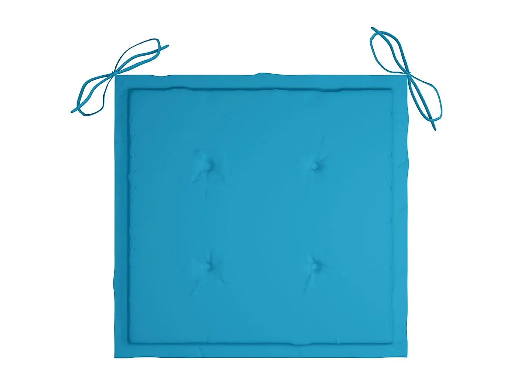 Mobilier à dîner d'extérieur pliable avec coussin 3 pcs Teck 39