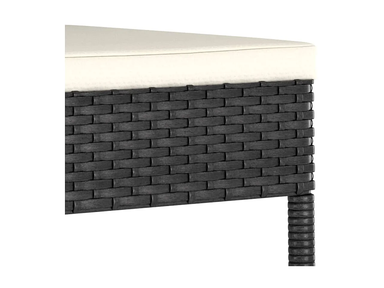 Ensemble de salle à manger de jardin 5 pcs Résine tressée Noir 2