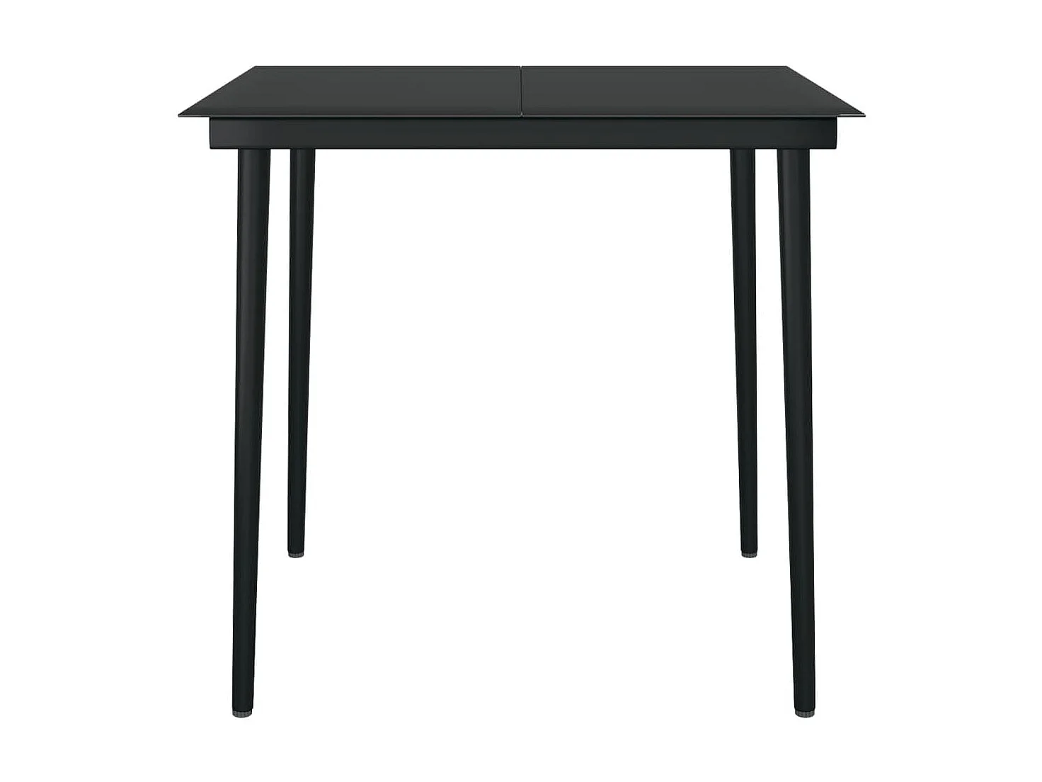 Ensemble de salle à manger de jardin 5 pcs Noir 26