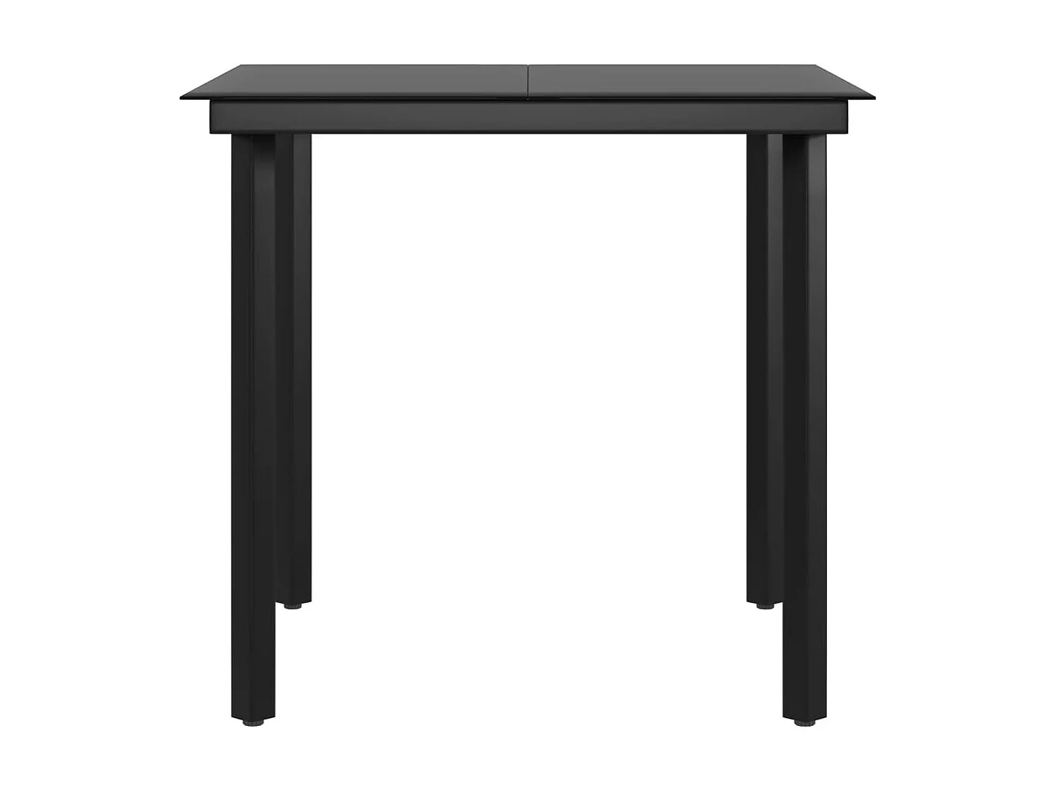 Ensemble de salle à manger de jardin et coussins 3pcs Gris-noir 2
