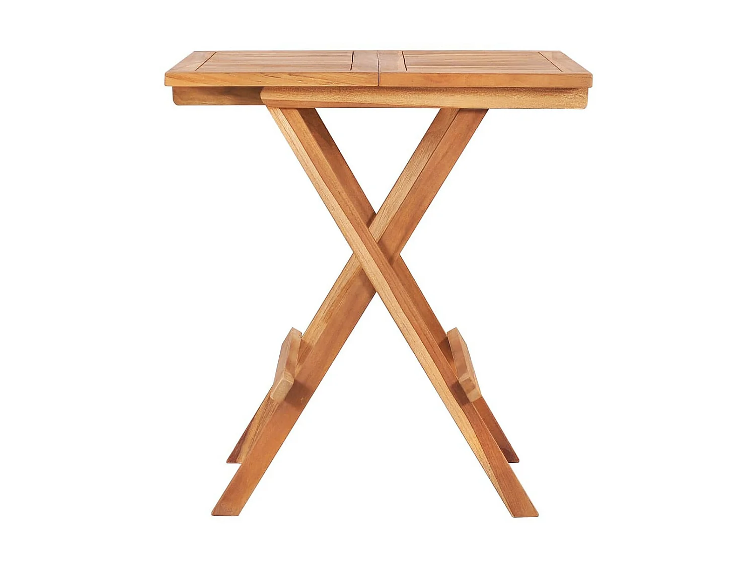 Mobilier de bistro pliable 3 pcs Bois de teck solide