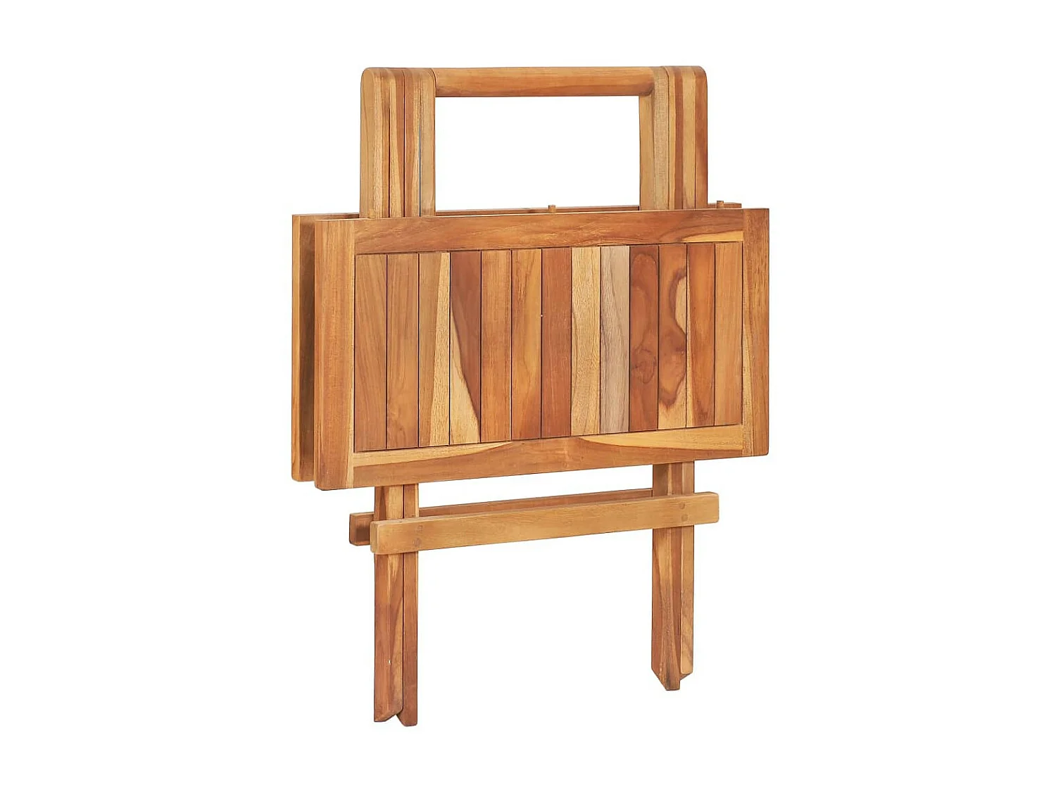 Mobilier de bistro pliable 3 pcs Bois de teck solide