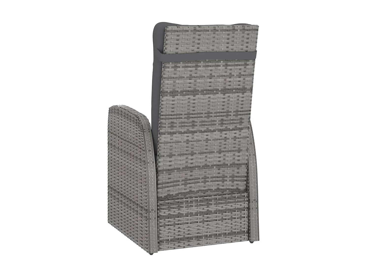 Mobilier à dîner jardin 11pcs avec coussins Résine tressée Gris