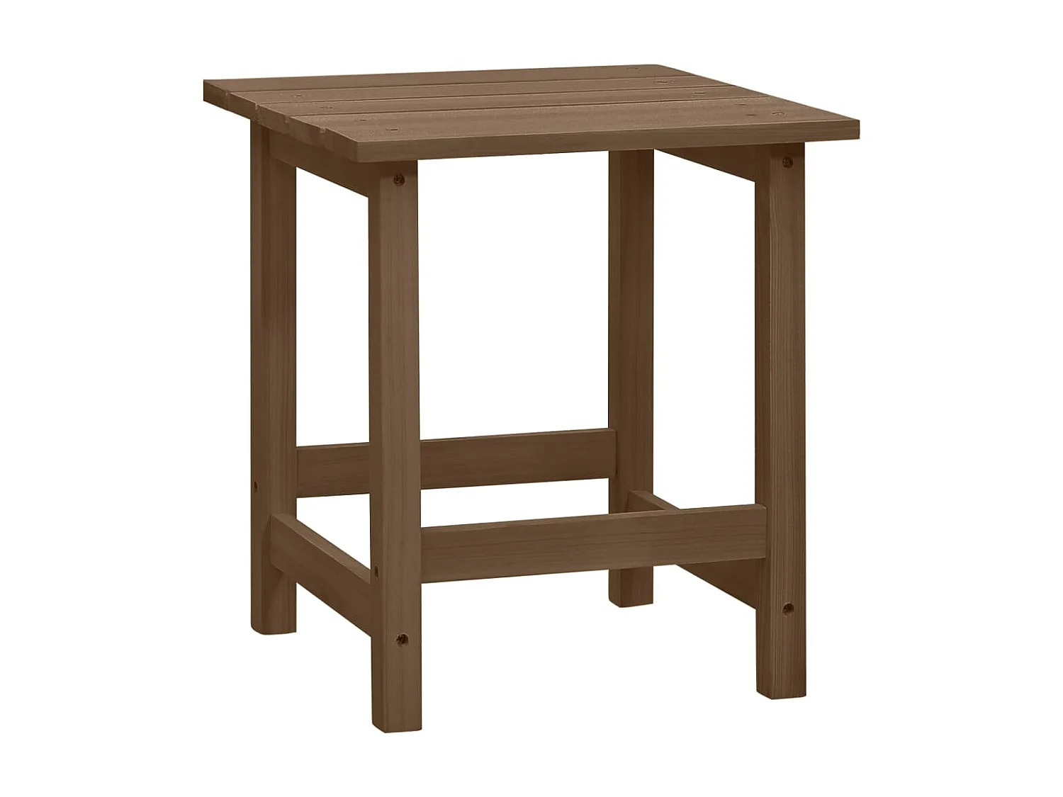 Chaise de jardin Adirondack avec table Bois de sapin Marron