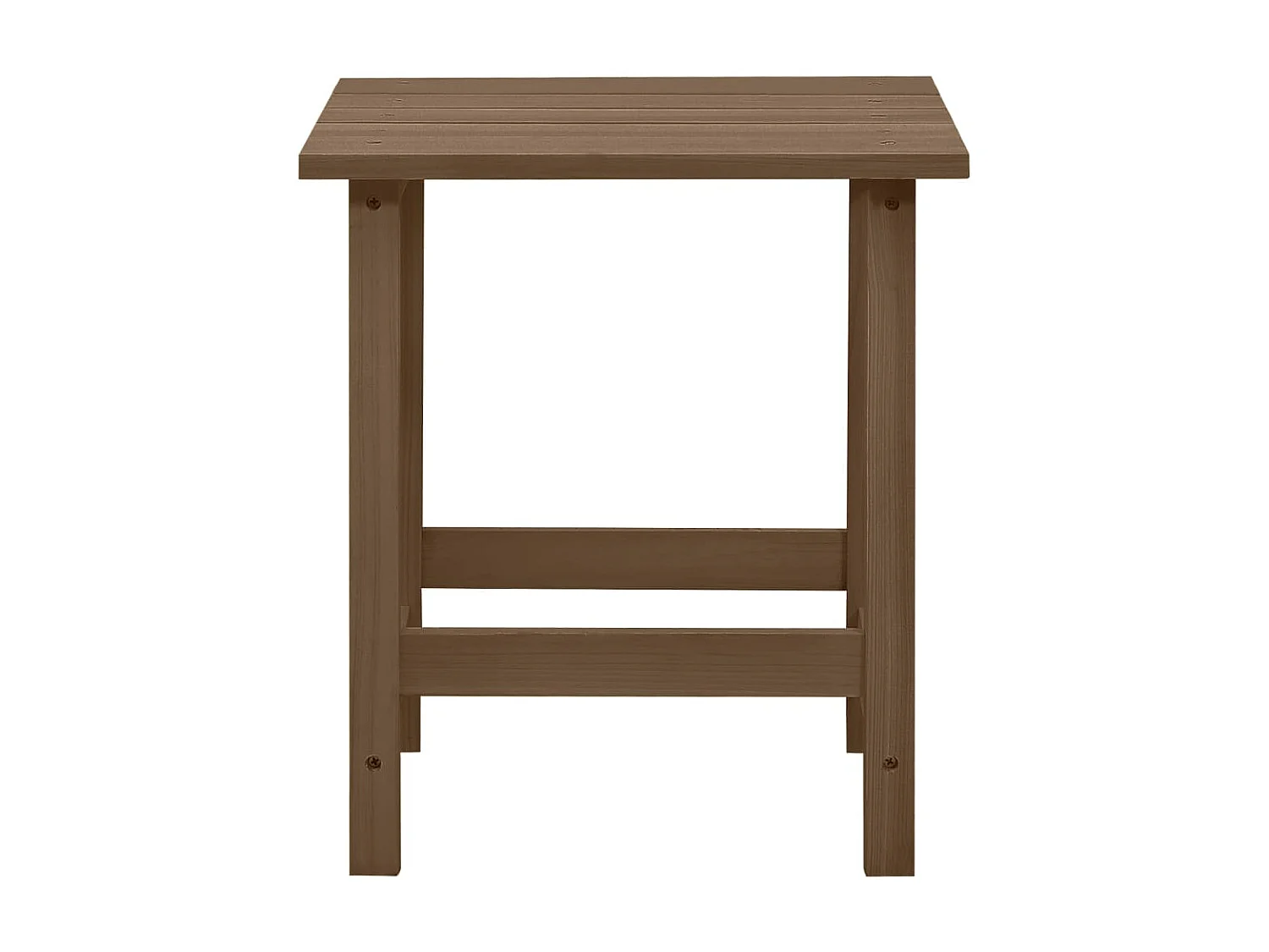 Chaise de jardin Adirondack avec table Bois de sapin Marron