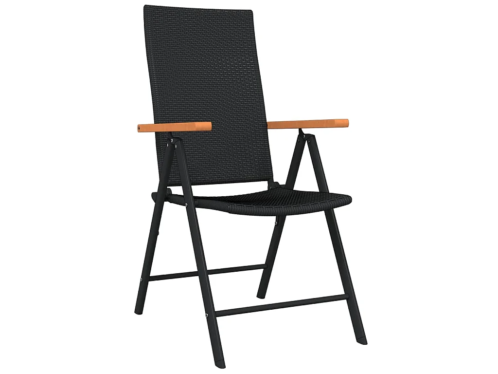 Ensemble de salle à manger de jardin 3 pcs Noir 12