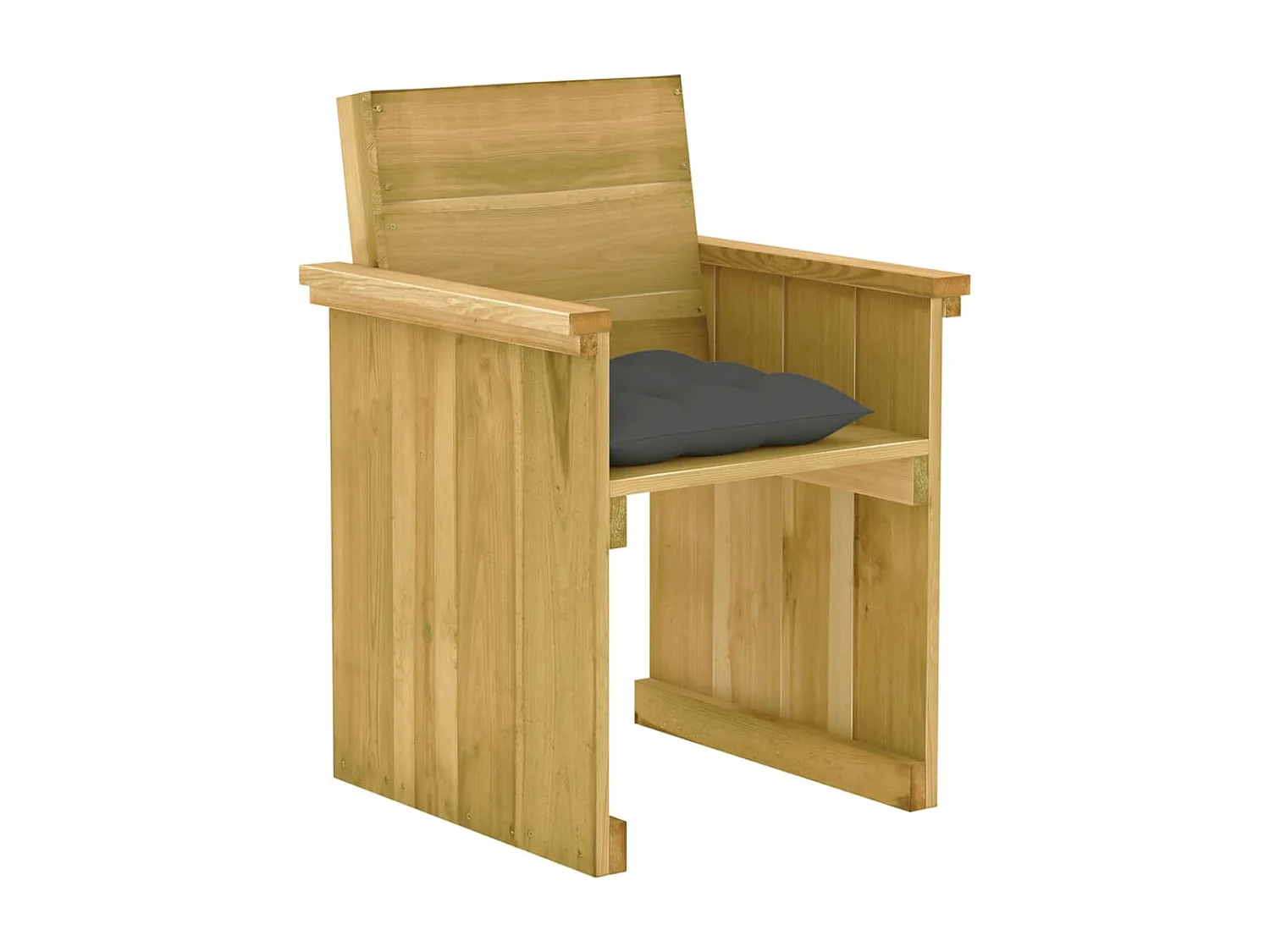 Mobilier à dîner de jardin 7 pcs avec coussins Pin imprégné 12