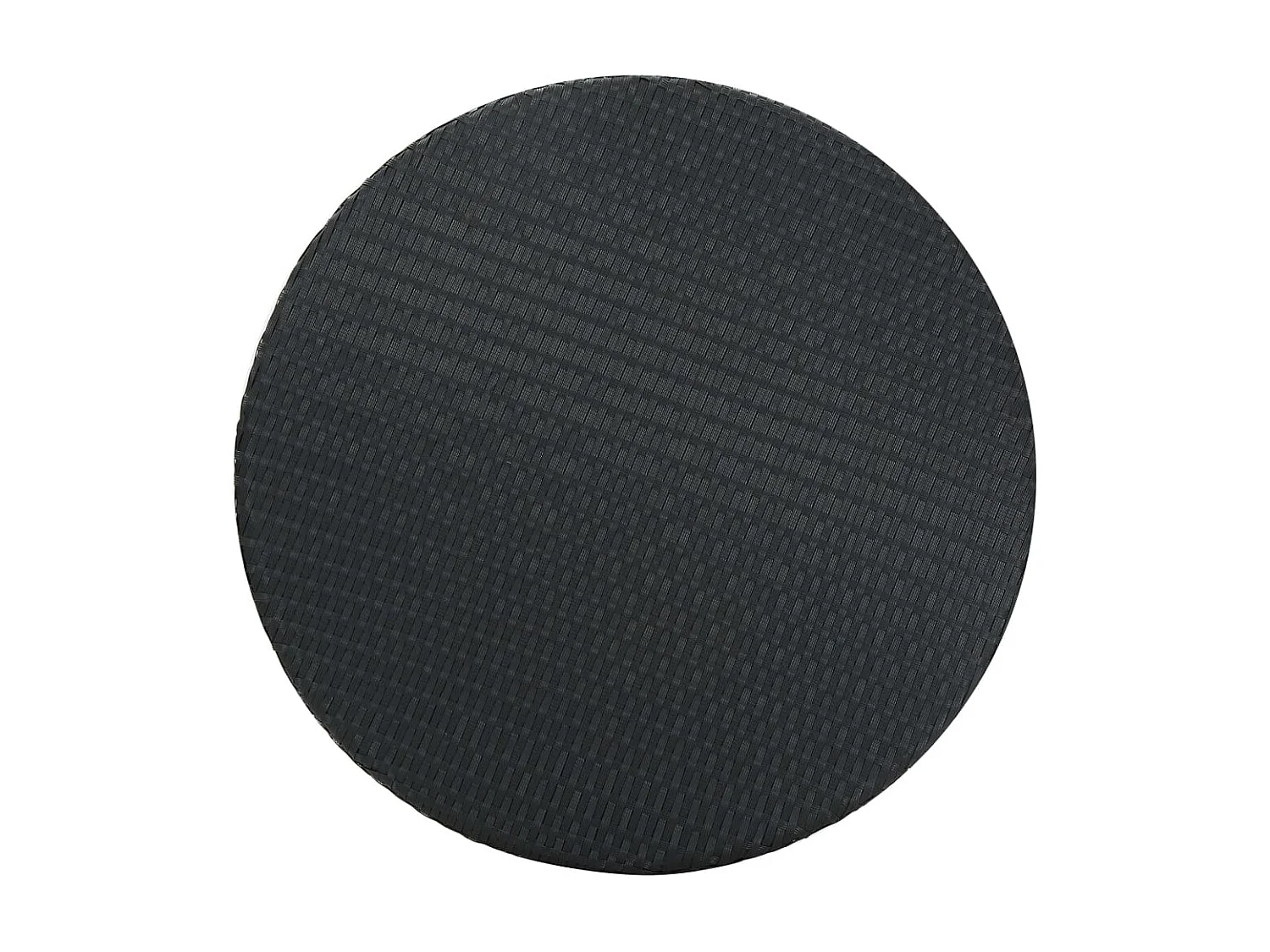 Ensemble de bar de jardin 5 pcs et coussins Résine tressée Noir