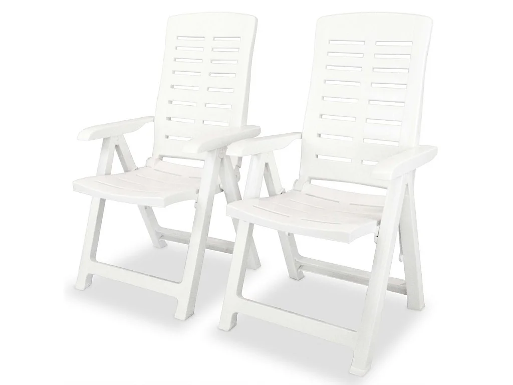 Mobilier de bistro 3 pcs Plastique Blanc 2