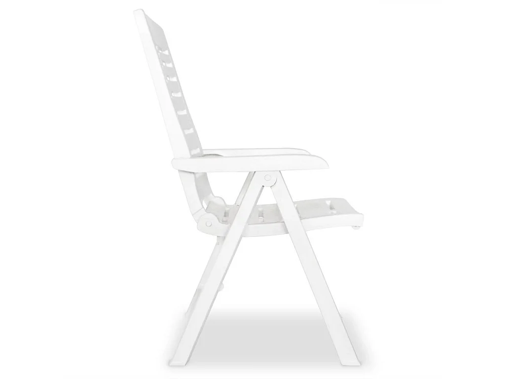 Mobilier de bistro 3 pcs Plastique Blanc 2