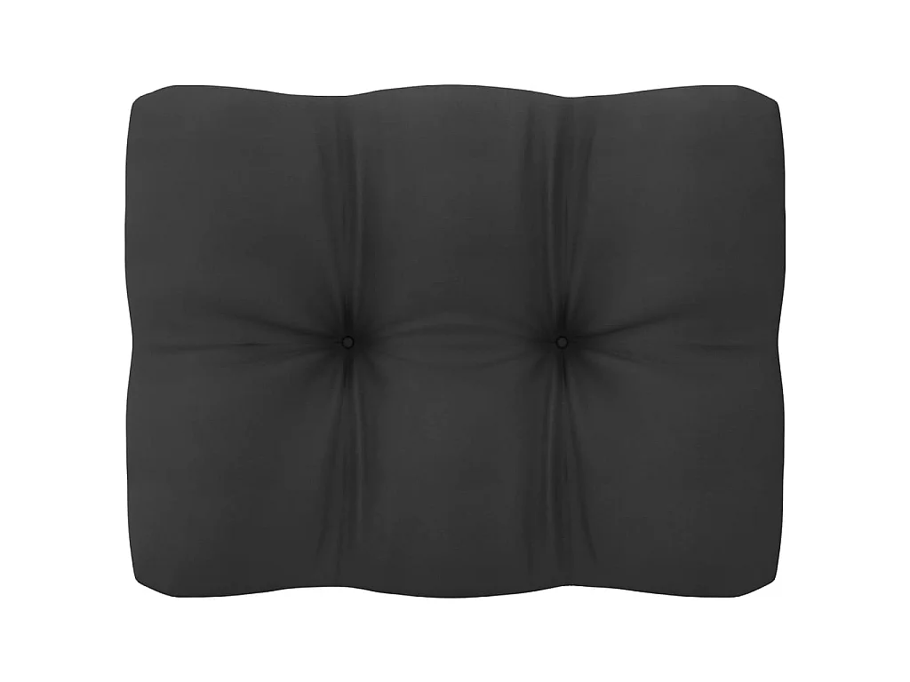 Salon de jardin 8 pcs avec coussins Blanc Bois de pin massif 3