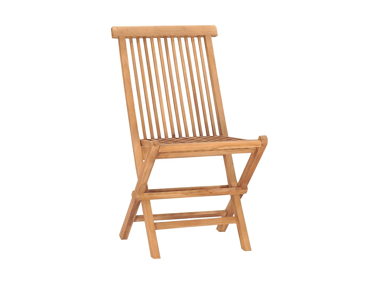 Mobilier à dîner d'extérieur pliable avec coussin 3 pcs Teck 45