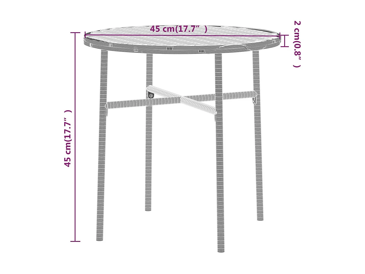 Ensemble de salle à manger de jardin 3 pcs Résine tressée Gris 4