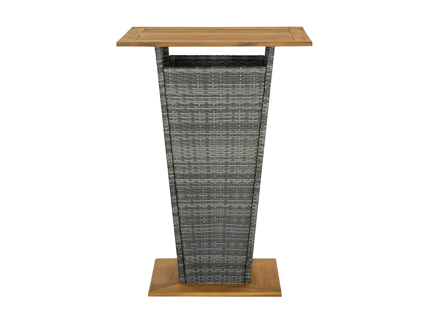 Ensemble de bar de jardin 5 pcs et coussins Résine tressée Gris 11