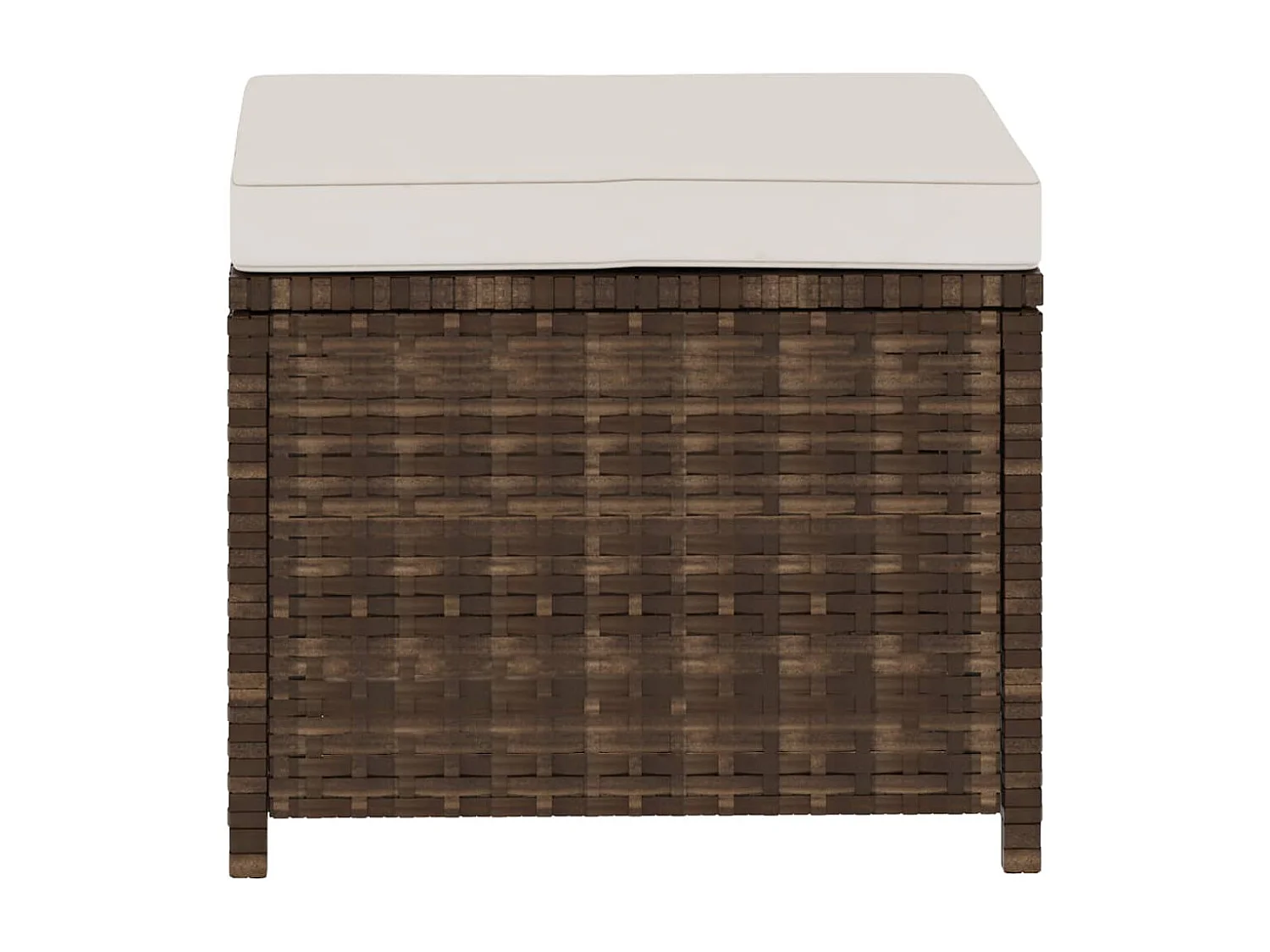 Salon de jardin 5 pcs avec coussins Résine tressée Marron 34