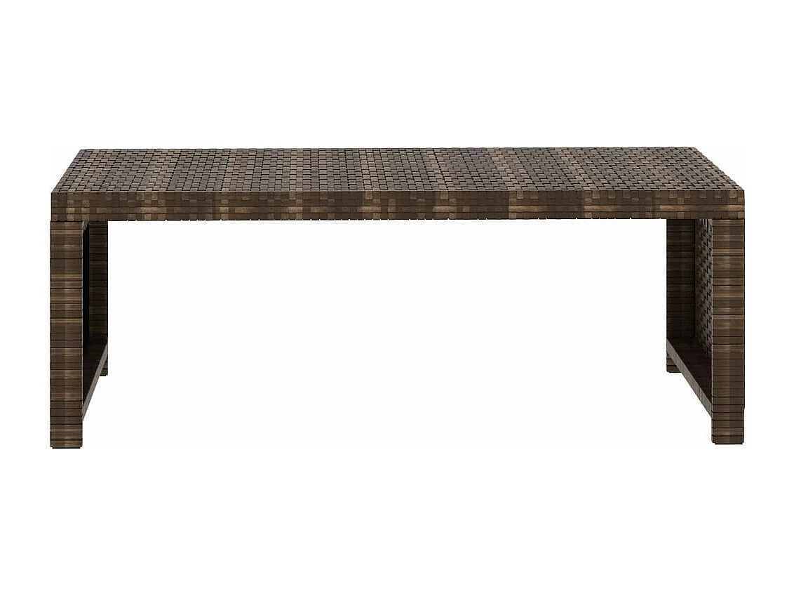 Salon de jardin 5 pcs avec coussins Résine tressée Marron 34