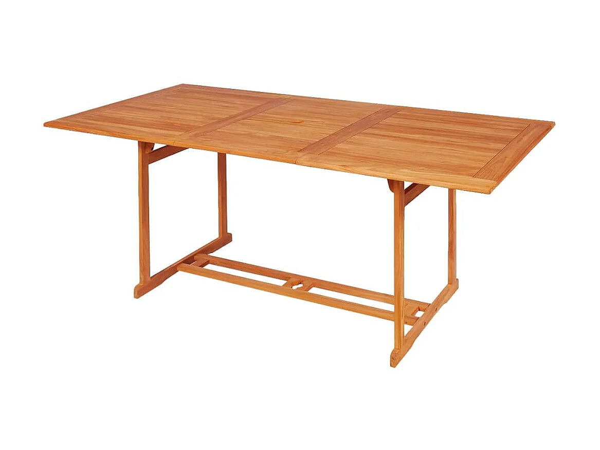 Ensemble de salle à manger de jardin 7 pcs Bois de teck massif 12
