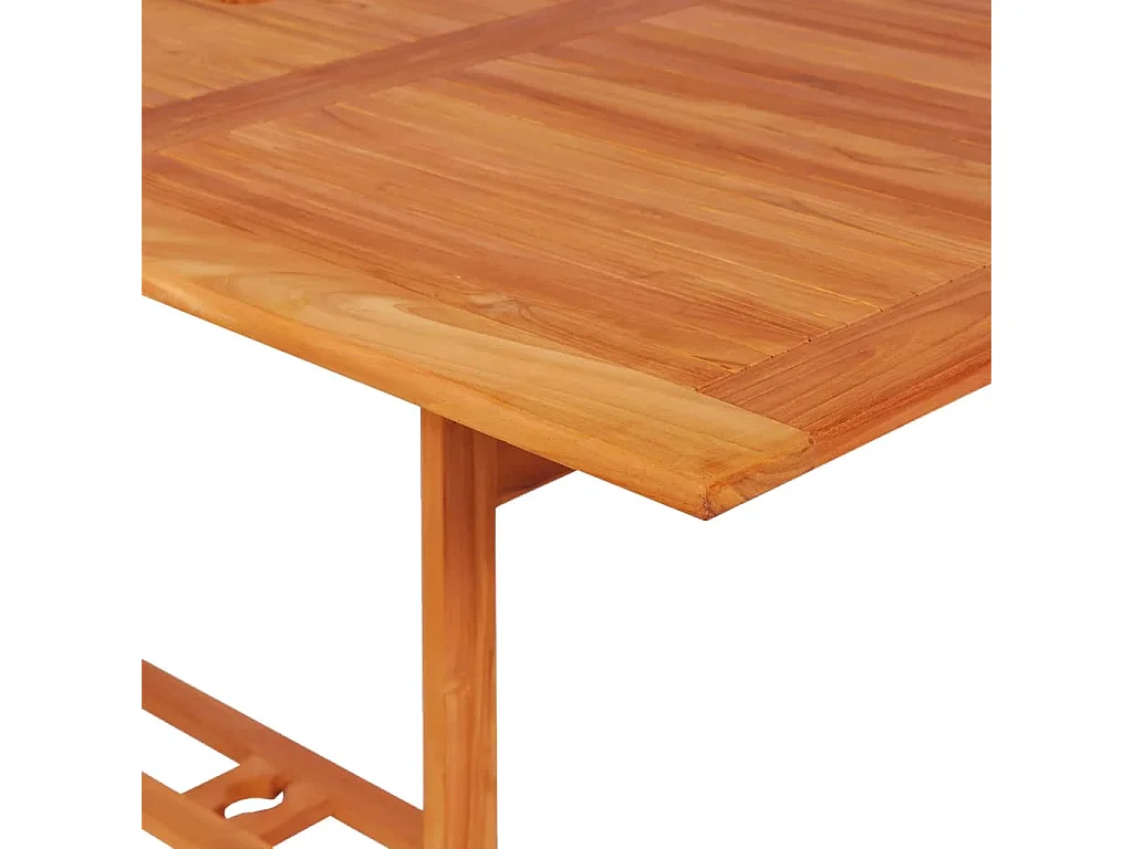 Ensemble de salle à manger de jardin 7 pcs Bois de teck massif 12