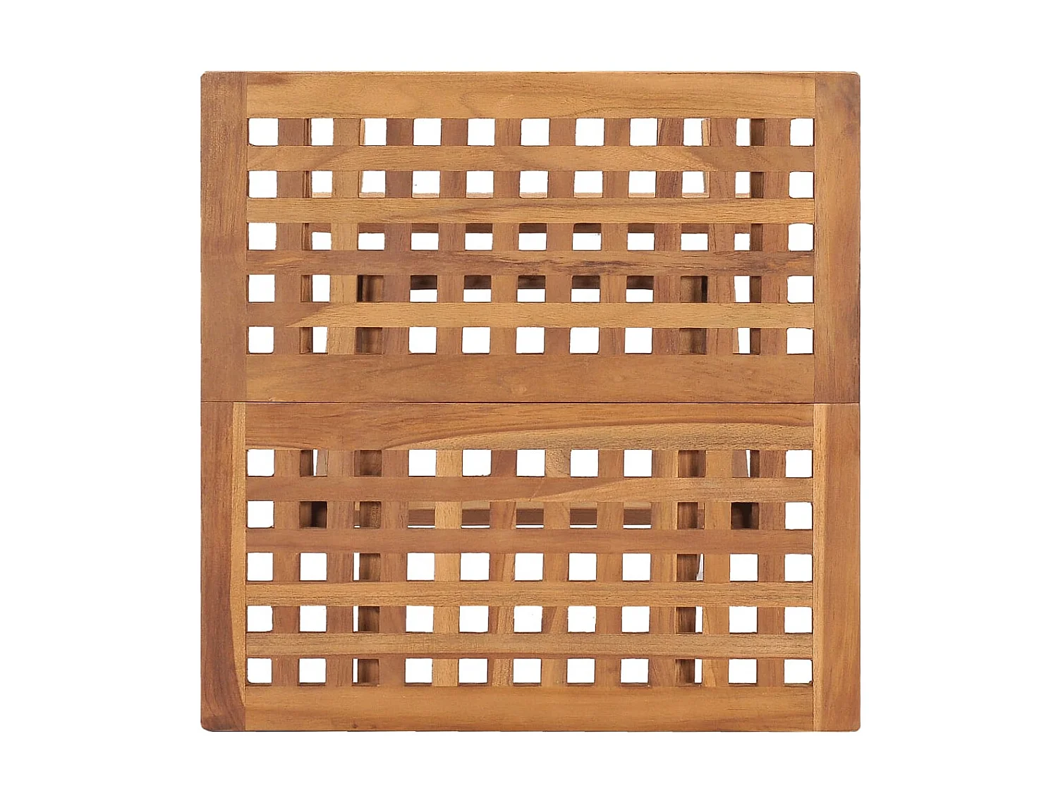 Mobilier à dîner d'extérieur pliable avec coussin 3 pcs Teck 50