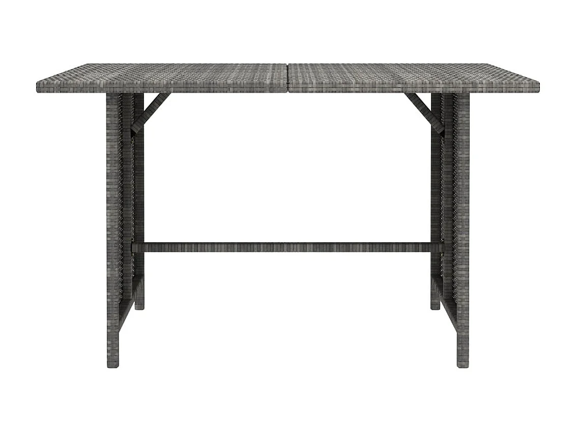 Salon de jardin 9 pcs avec coussins Résine tressée Gris 35