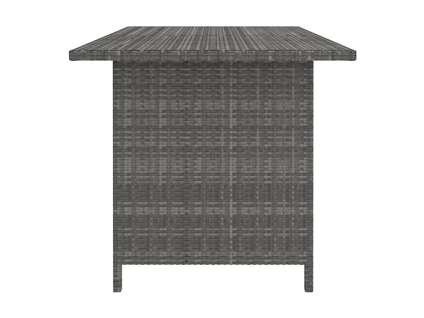 Salon de jardin 9 pcs avec coussins Résine tressée Gris 35