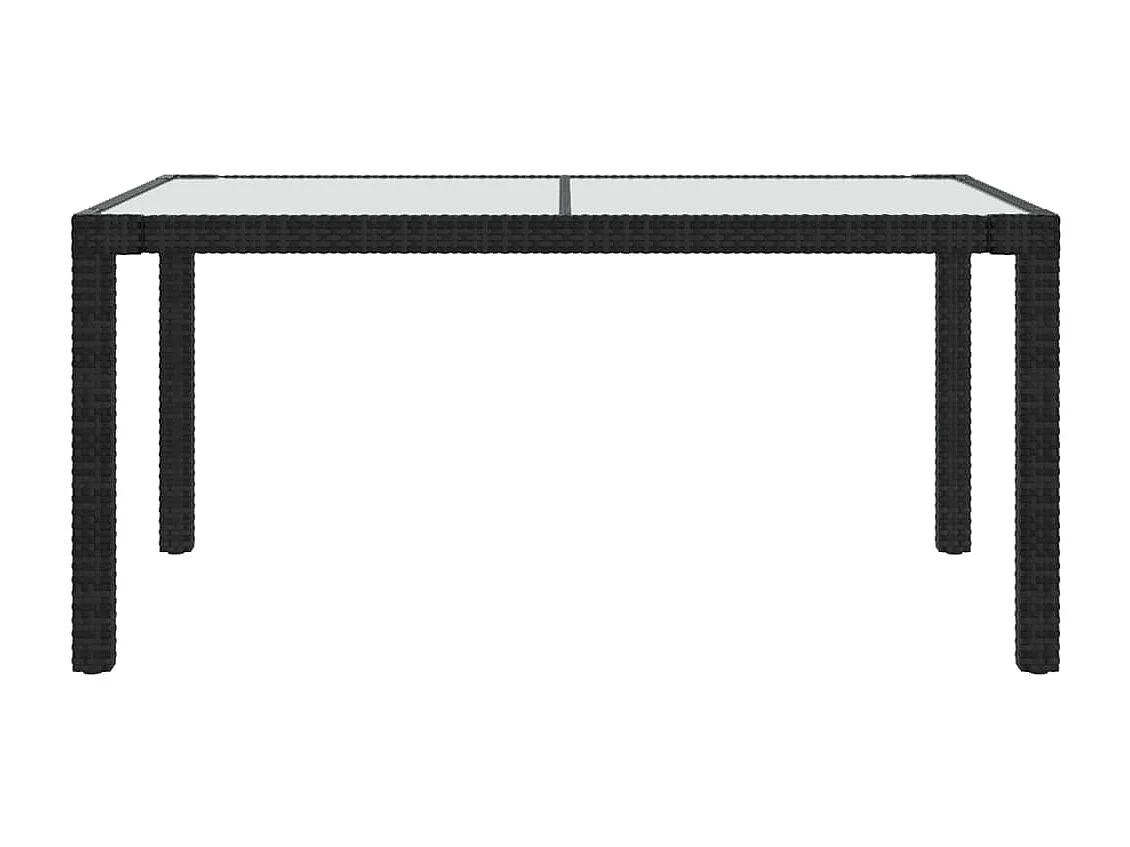 Salon d'extérieur 5 pcs avec coussins Résine tressée Noir 4