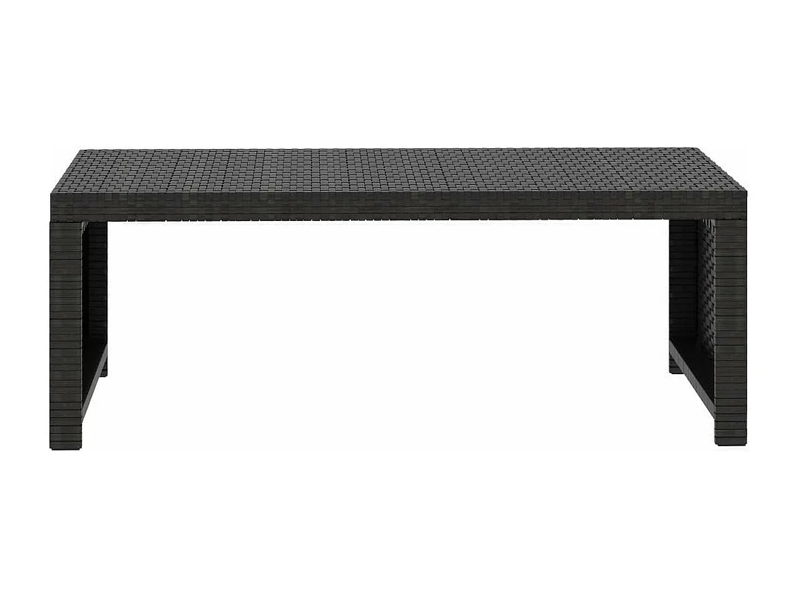 Salon de jardin 5 pcs avec coussins Résine tressée Noir 34