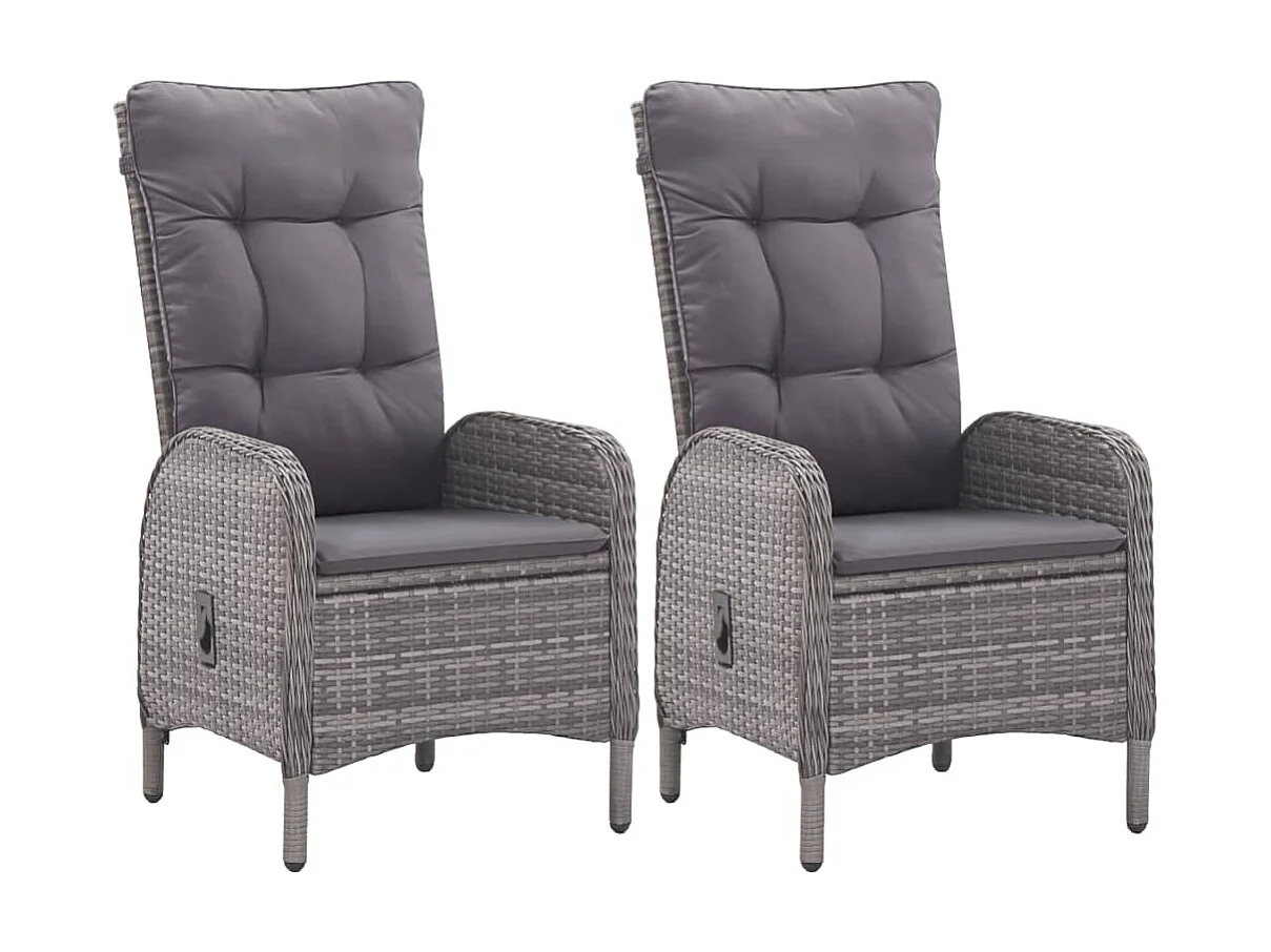 Ensemble de salle à manger de jardin 3 pcs Gris 18