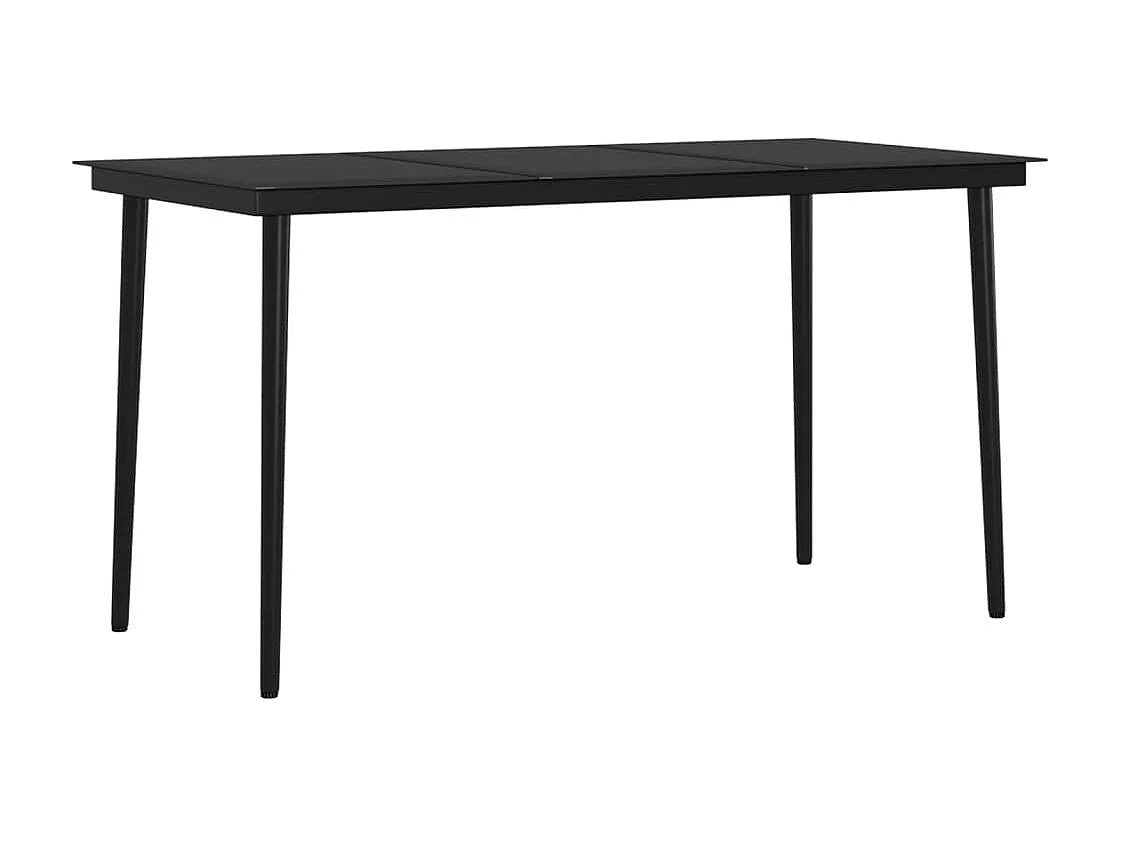 Mobilier de salle à manger de jardin coussins 5 pcs Marron-noir 3
