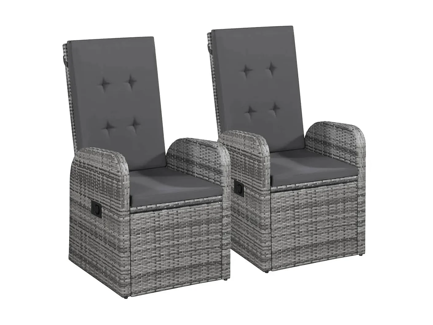 Ensemble de salle à manger de jardin et coussins 9 pcs Gris 2