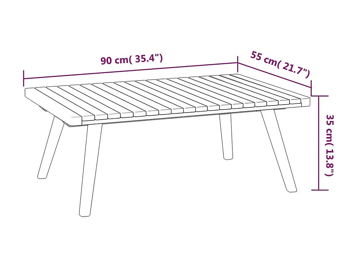 Salon de jardin 8 pcs avec coussins Bois d'acacia solide 3