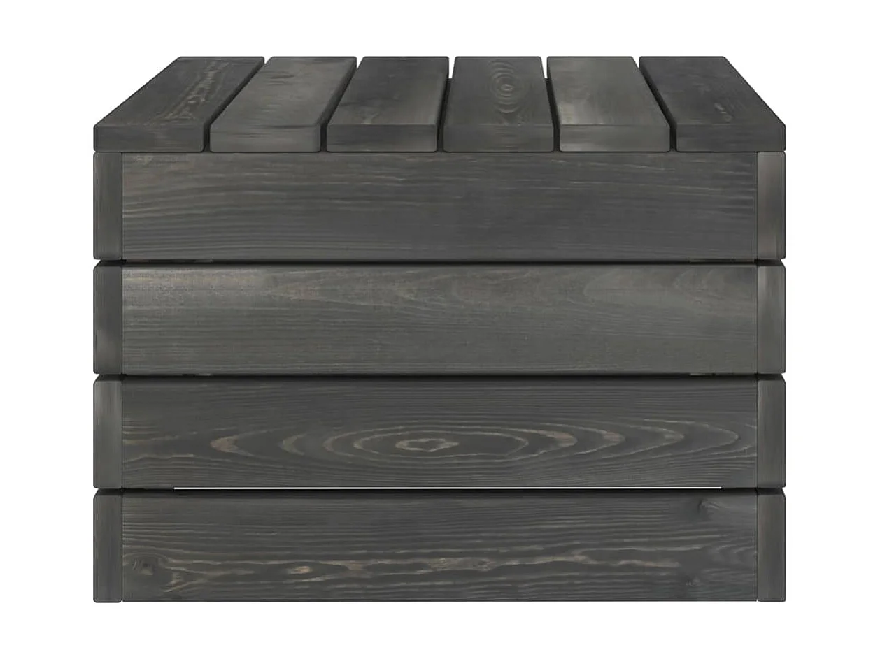 Salon palette de jardin 2 pcs avec coussins Bois de pin massif