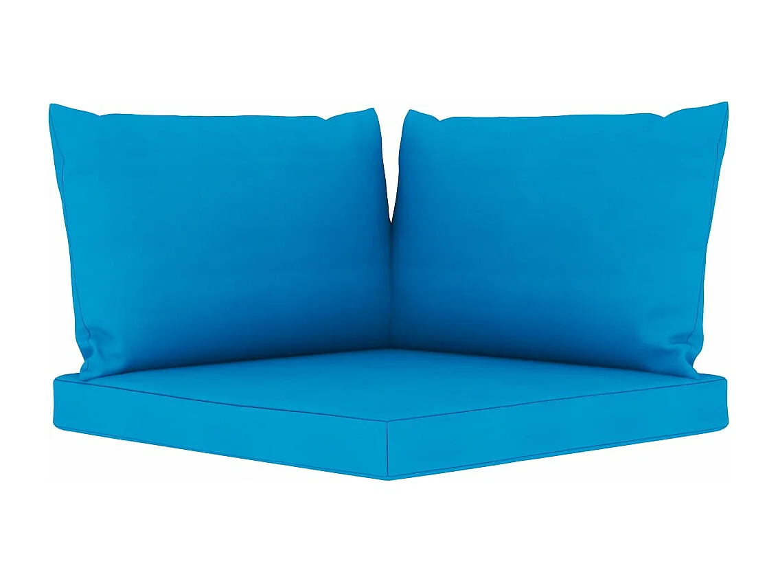 Salon de jardin 6 pcs avec coussins bleu clair 2